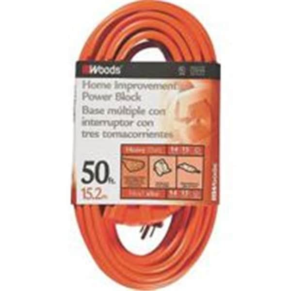 Southwire Coleman Cable Inc. Cord Ext Otdr14/3X50Ft 3Ot Org 826 6754048 - main